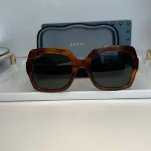 Authentic- New - GUCCI Shiny Havana Square Sunglasses
GG0036S 003 54 Gucci | Accessories | Authentic New Gucci Shiny Havana  main image 4